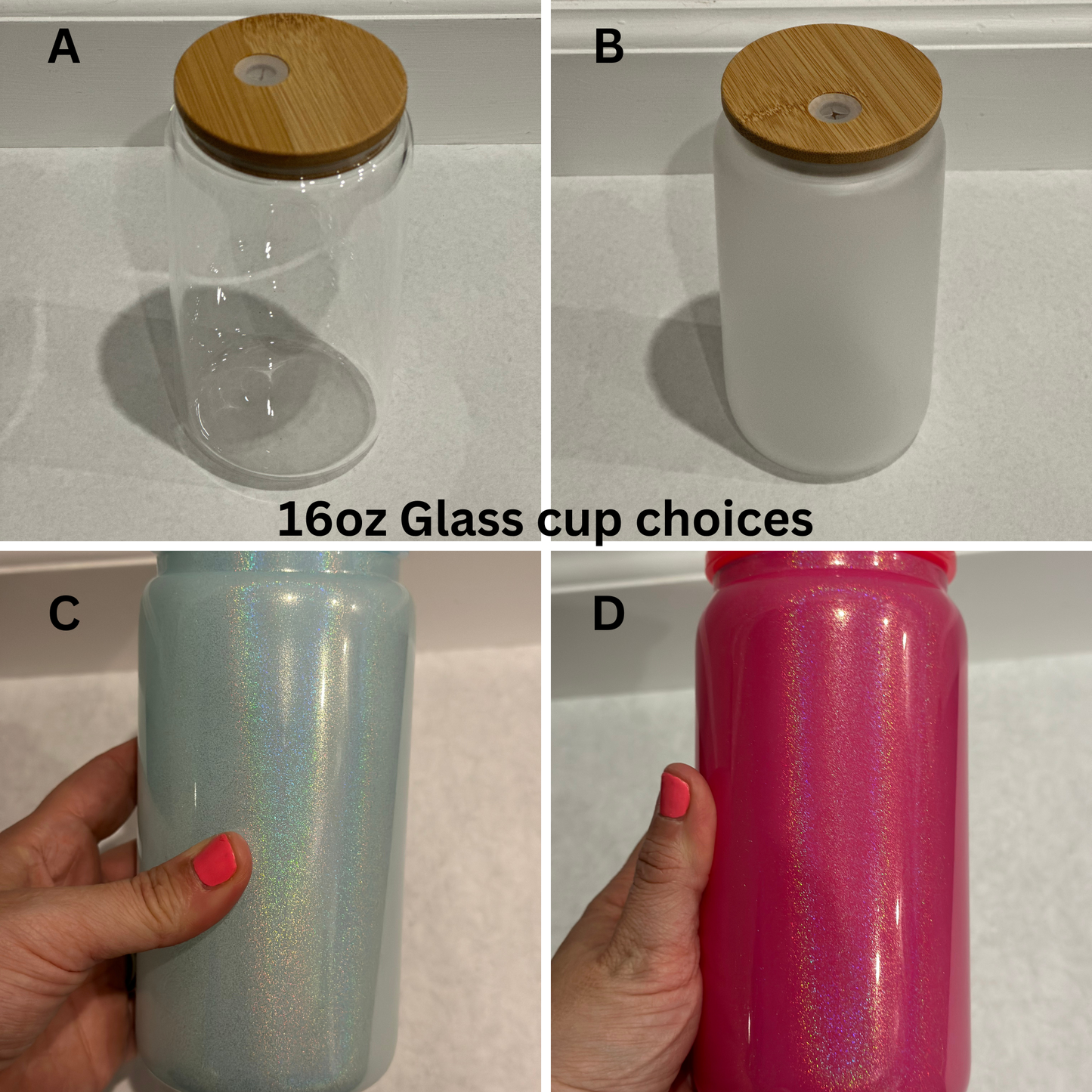 Build your own 16oz cup with a UVDTF decal or wrap