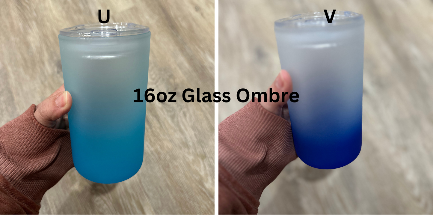 Build your own 16oz cup with a UVDTF decal or wrap