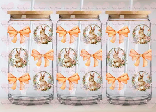 Digital Download - Orange Bows & Bunnies Coquette