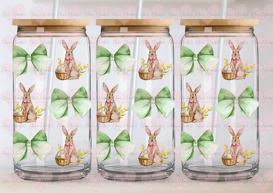 Digital Download - Green Bows & Bunnies Coquette