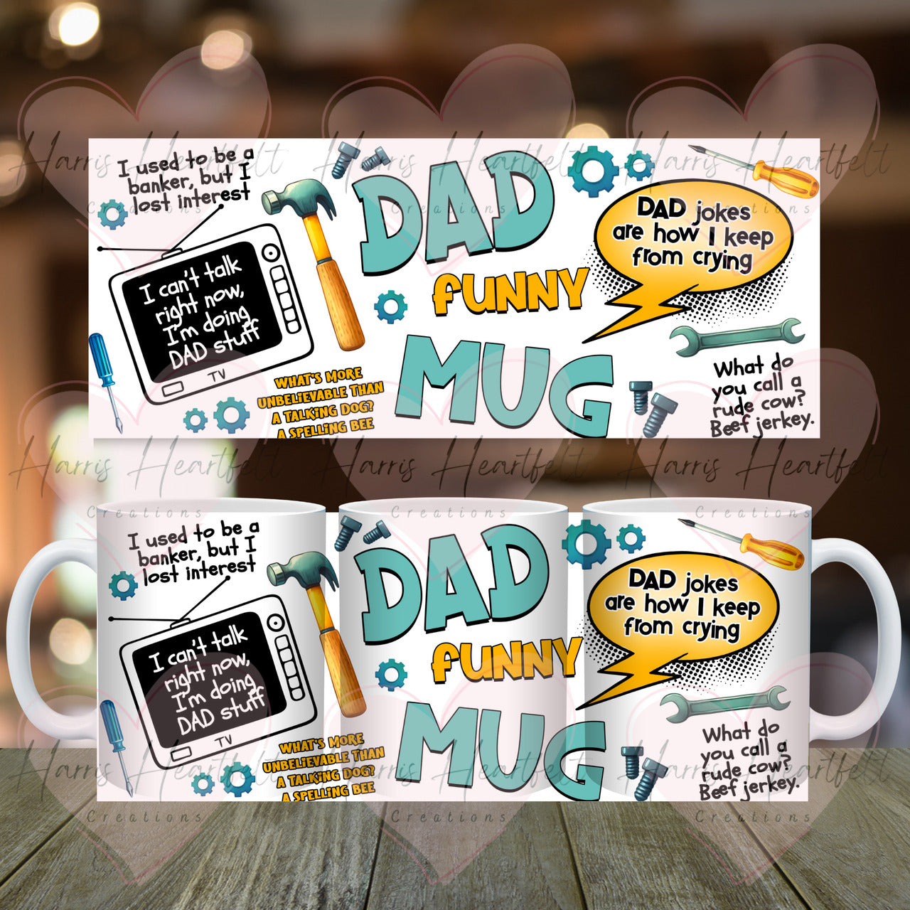 Father's Day Themed Ceramic Coffee Mug
