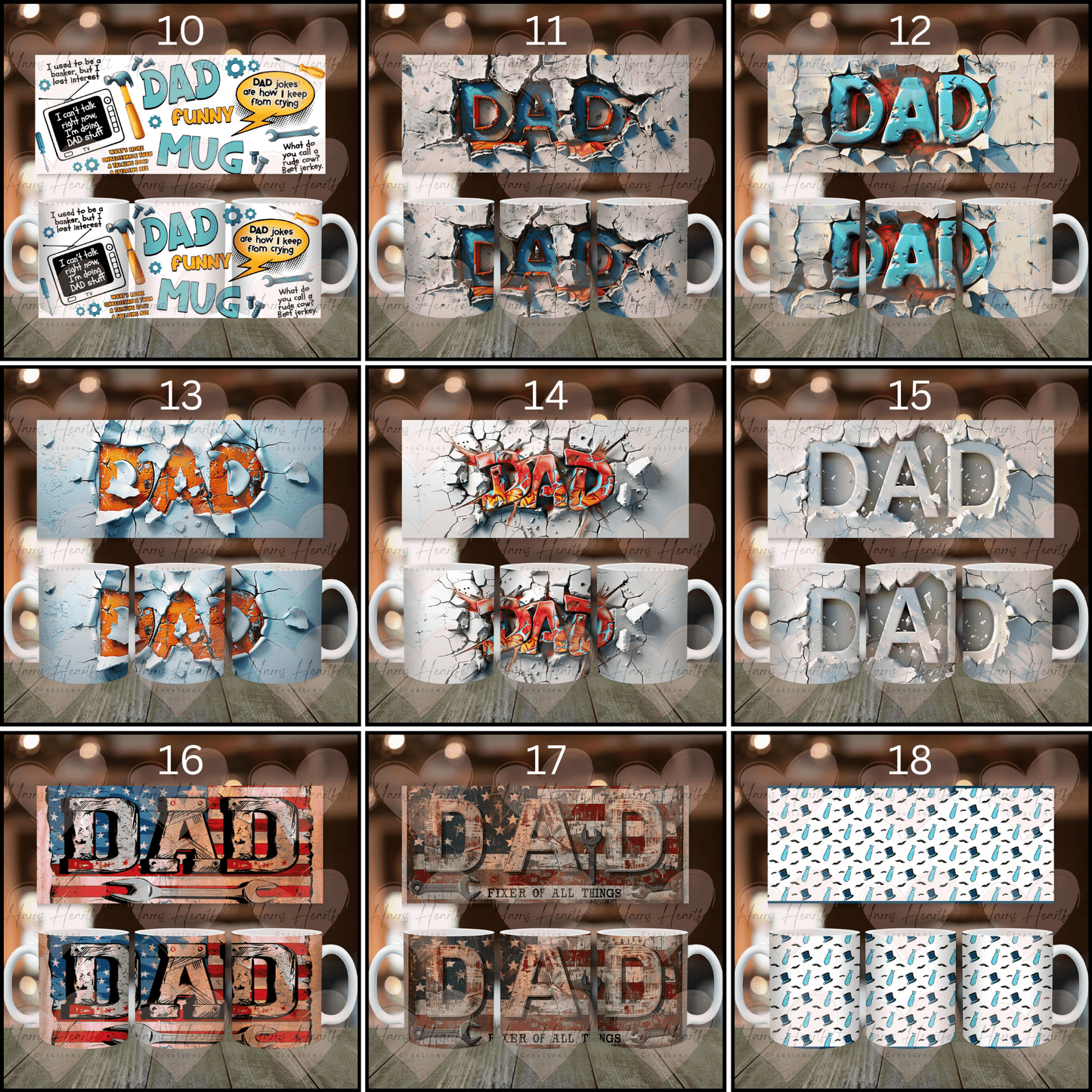 Father's Day Themed Ceramic Coffee Mug