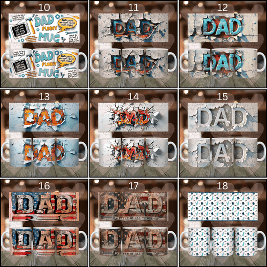 Father's Day Themed Ceramic Coffee Mug