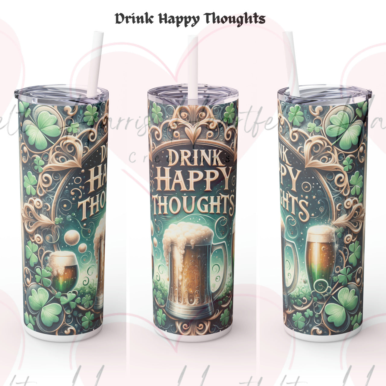 St. Patrick's Day Themed 20oz Skinny Tumbler