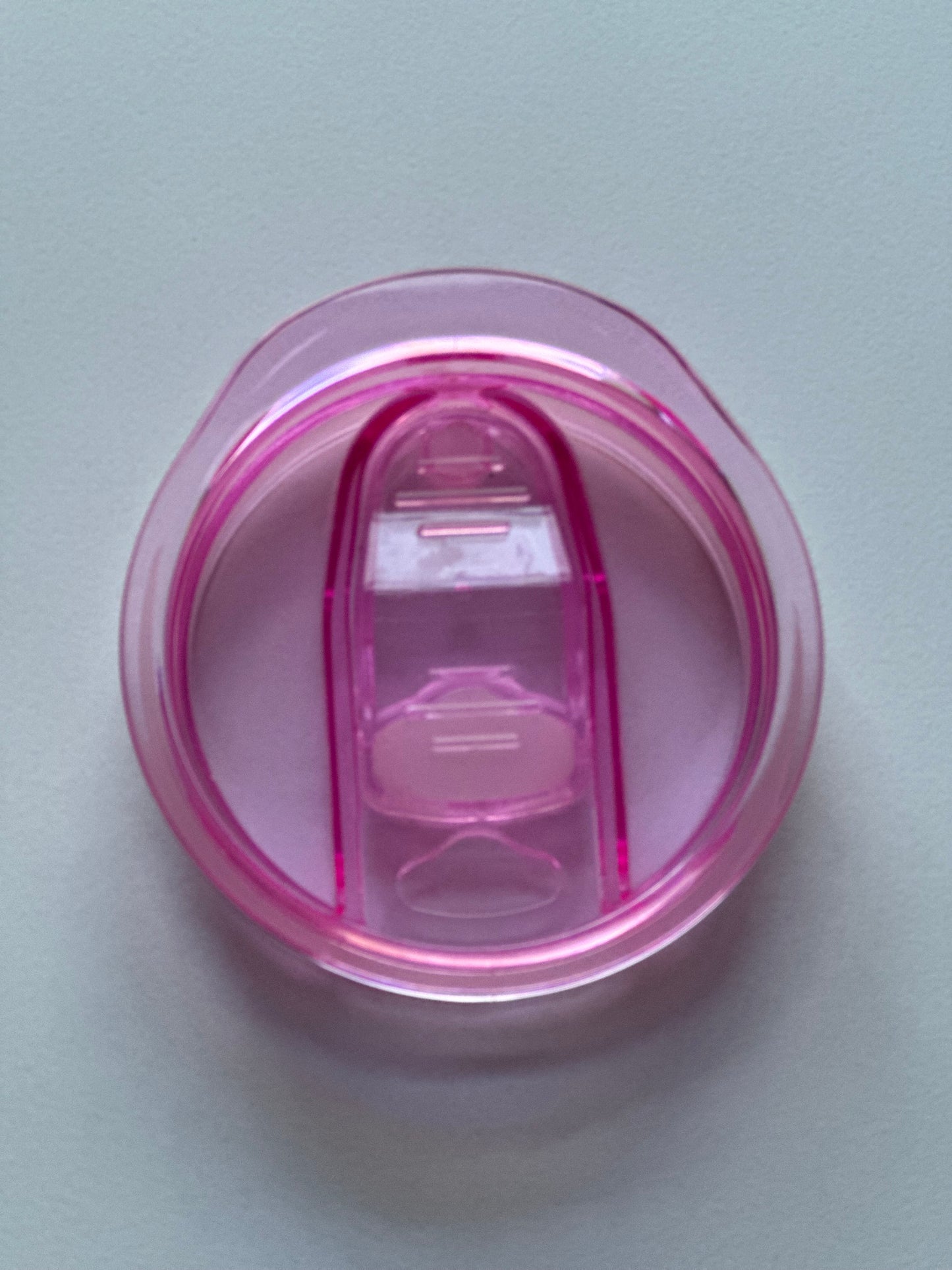 pink 20oz slide lid