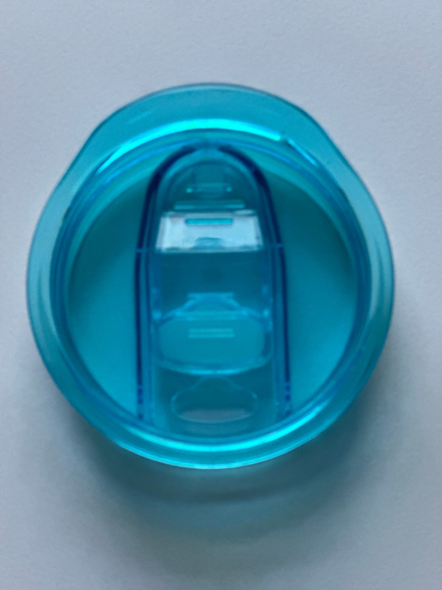 light blue 20oz slide lid