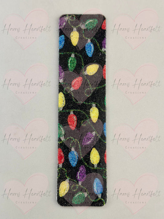 christmas lights bookmark