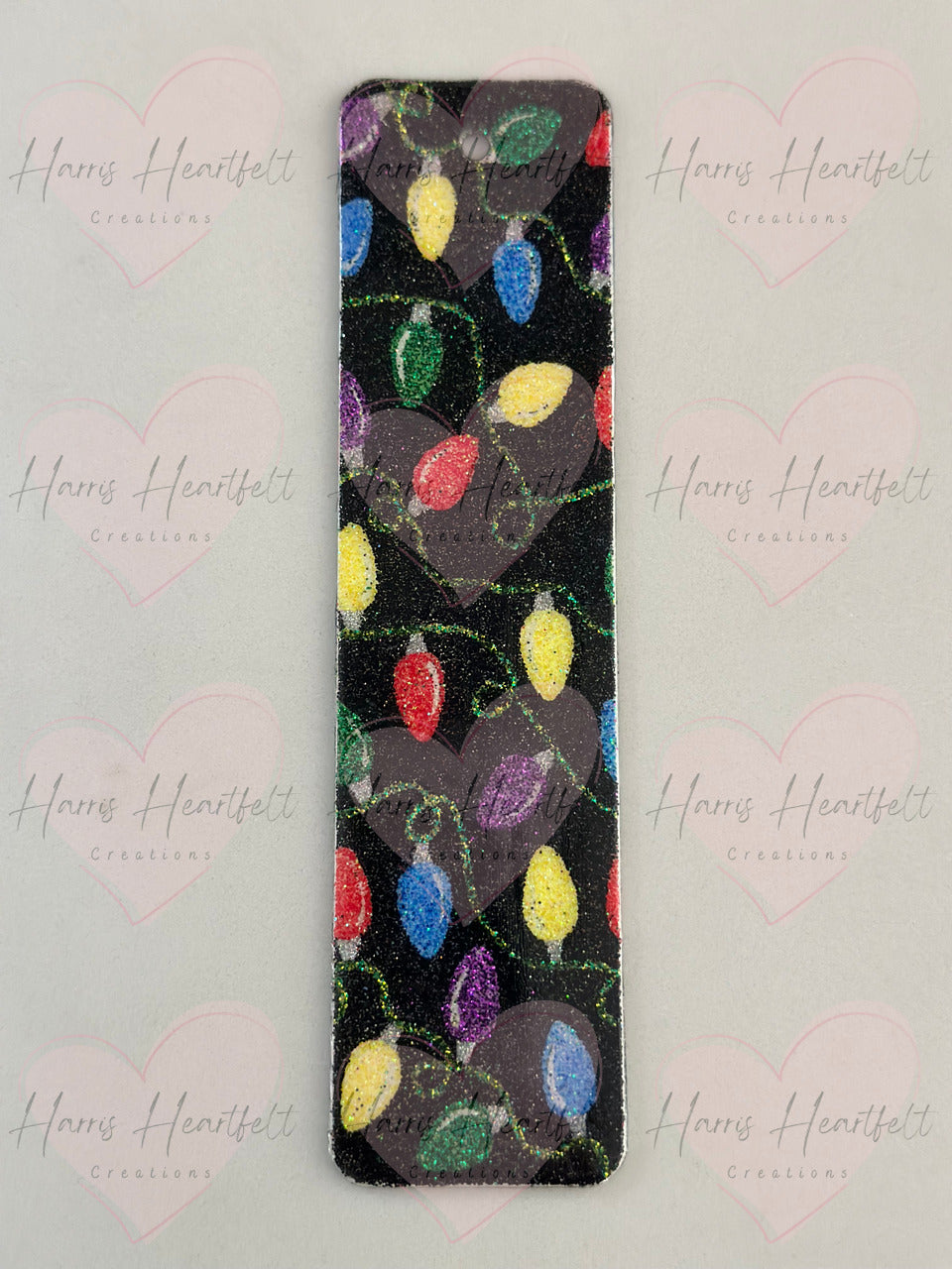 christmas lights bookmark