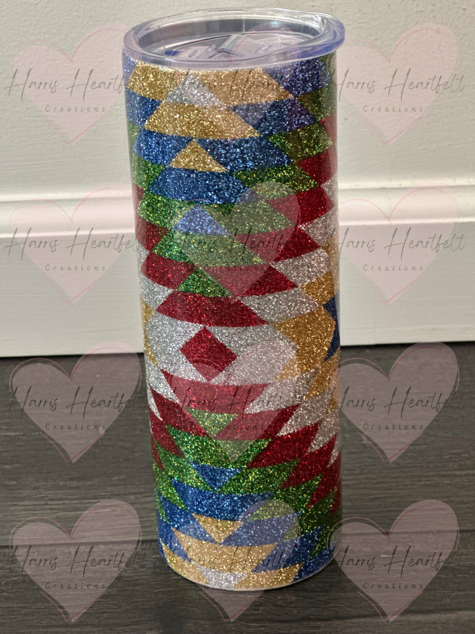 southwestern glitter 20oz skinny tumbler 3