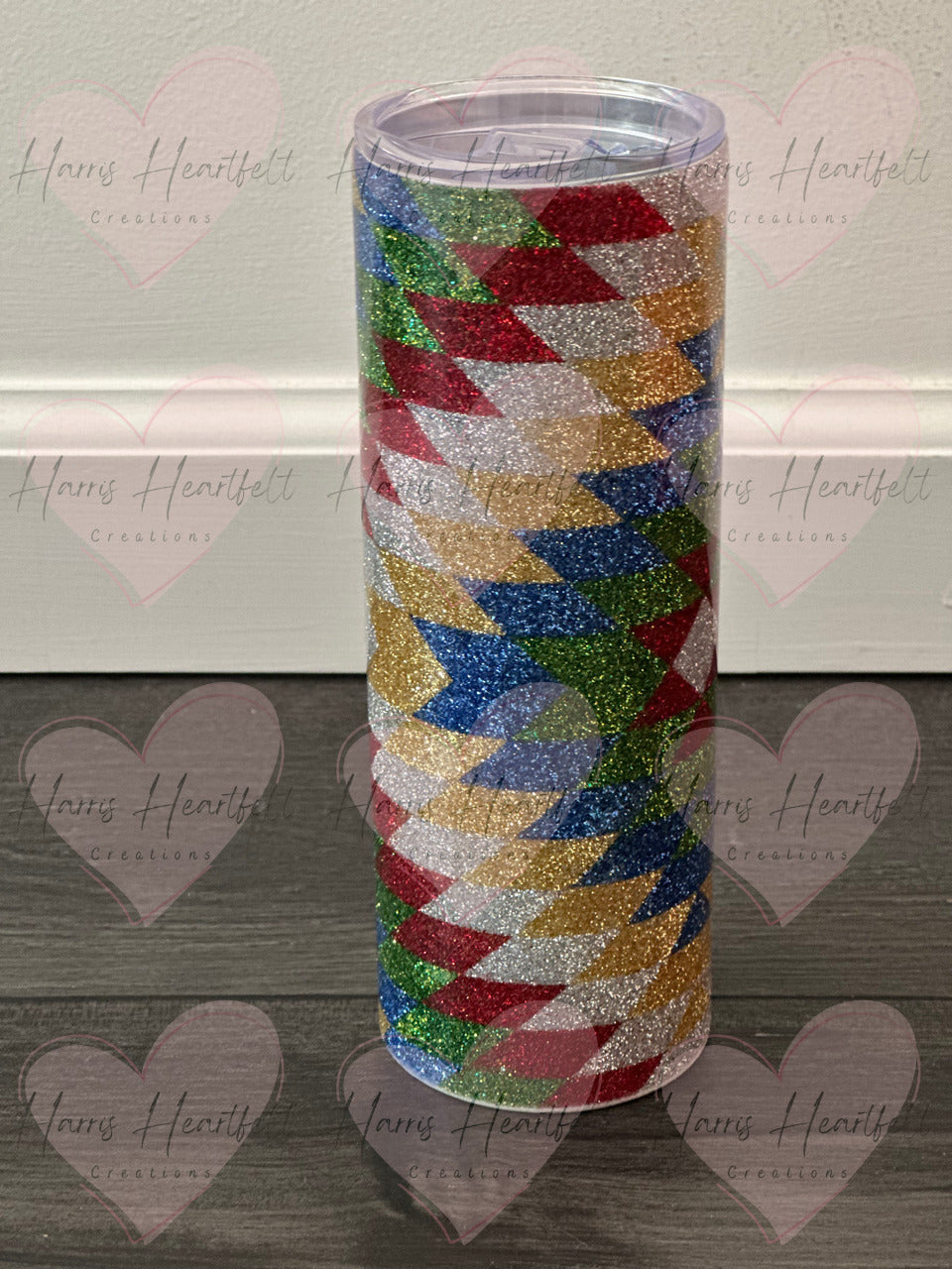 southwestern glitter 20oz skinny tumbler 4