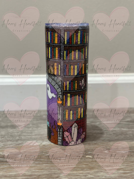 20oz Ghost Bookcase Stainless steel tumber