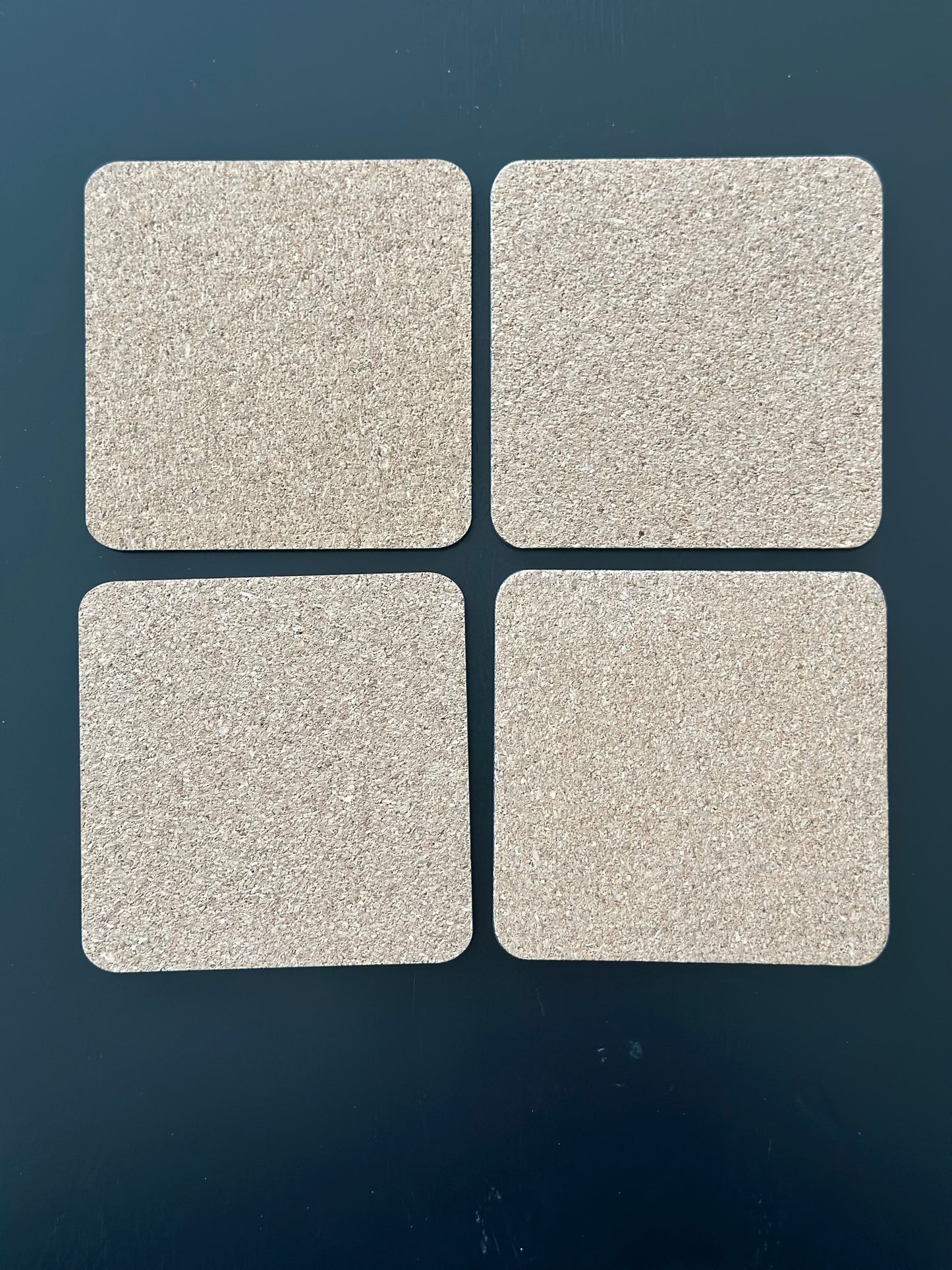 Square MDF Cork-Backed Coaster