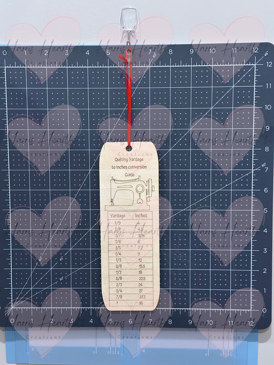 Quilting Yardage to Inches Conversion Guide