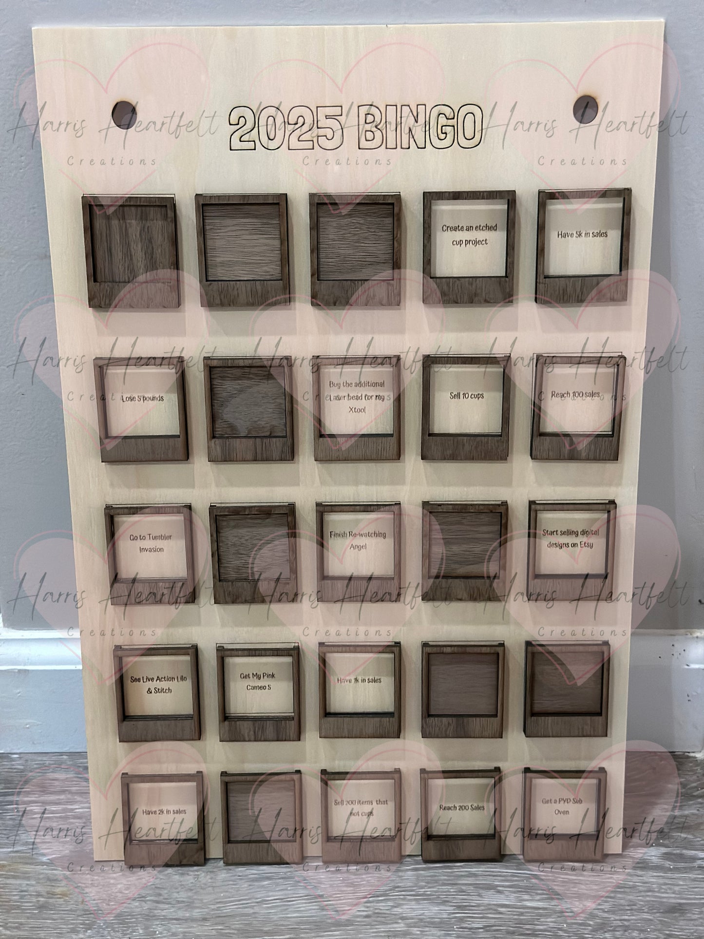 Personalized Bingo Board – A Fun Way to Tackle Your Goals!