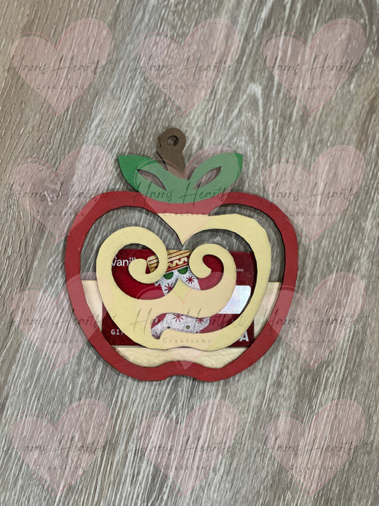 Teacher-Inspired Wooden Gift Card Holder