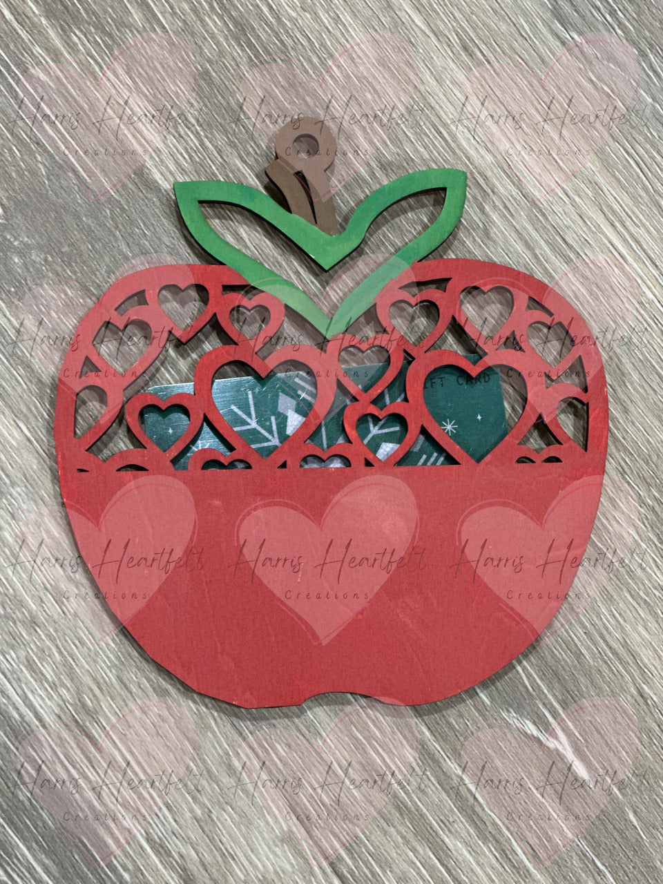 Teacher-Inspired Wooden Gift Card Holder