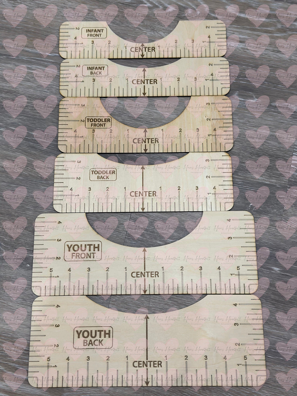 T-shirt Alignment Tools - Wooden
