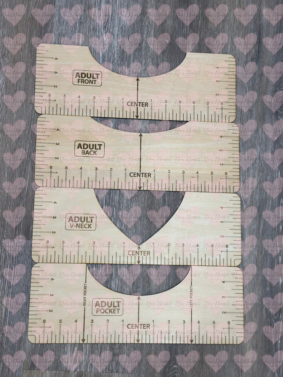 T-shirt Alignment Tools - Wooden