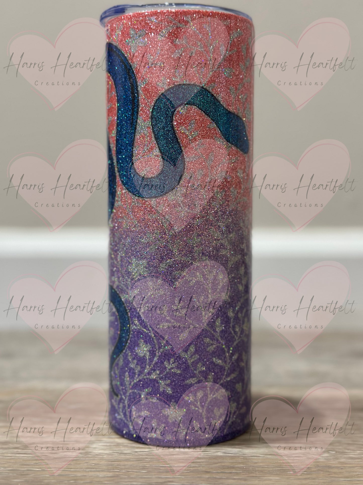 20oz Serpents Glitter Stainless Steel Tumbler