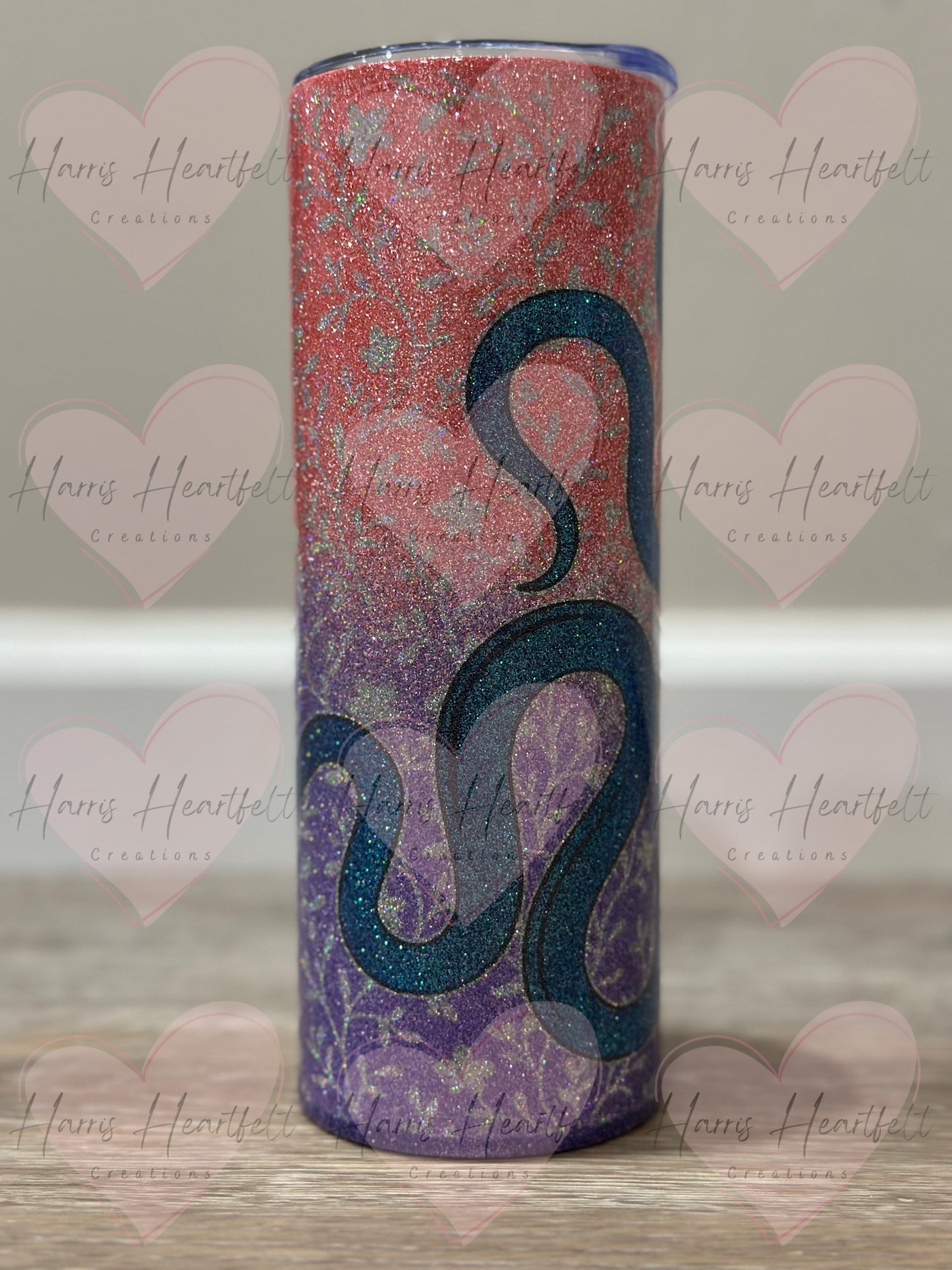 20oz Serpents Glitter Stainless Steel Tumbler