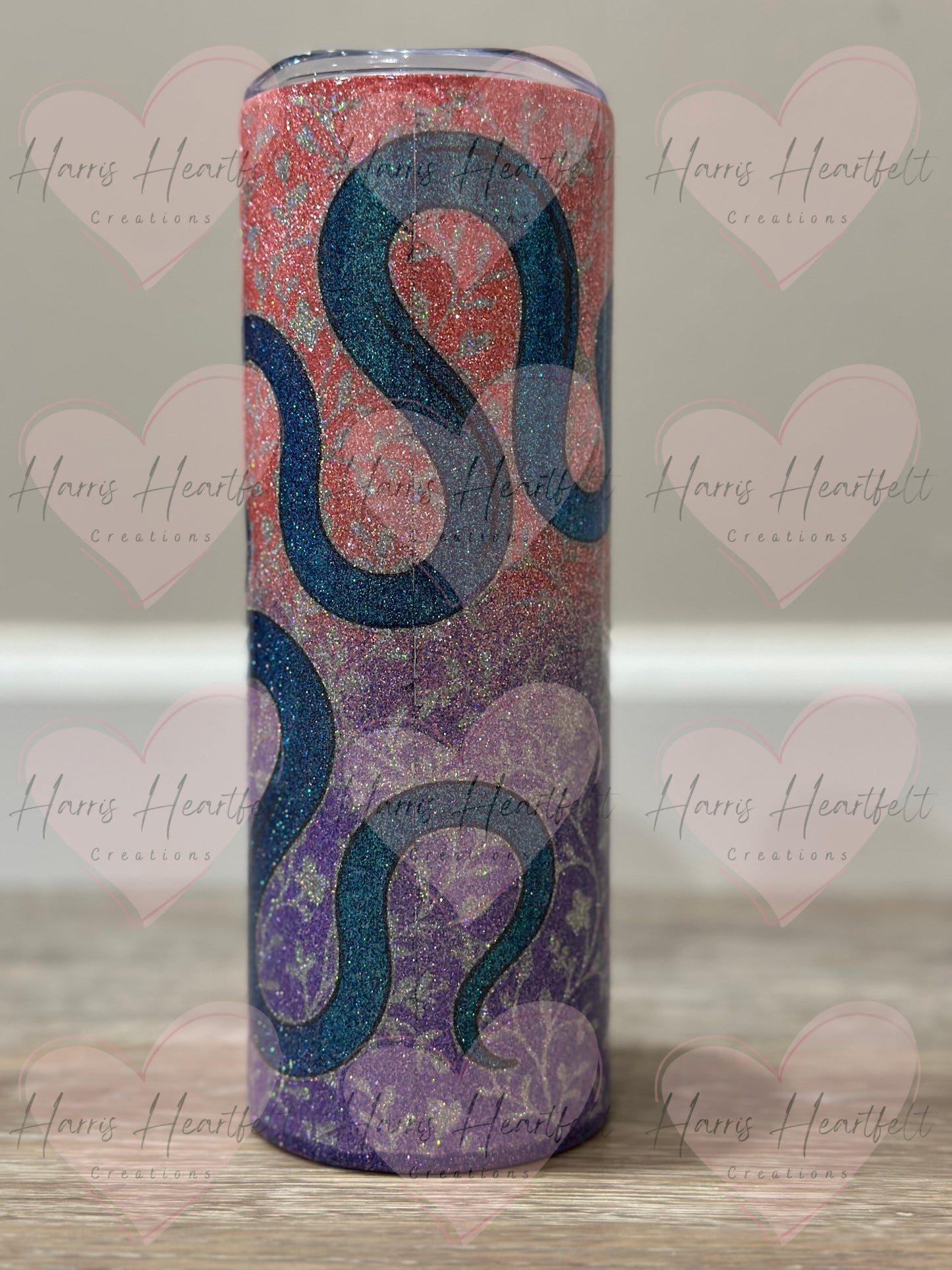 20oz Serpents Glitter Stainless Steel Tumbler