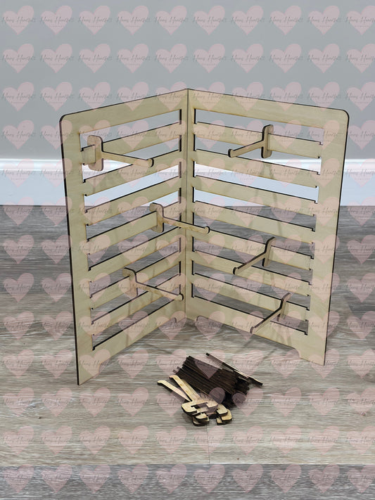 Wooden Display for Keychains, Bookmarks, Jewelry or more