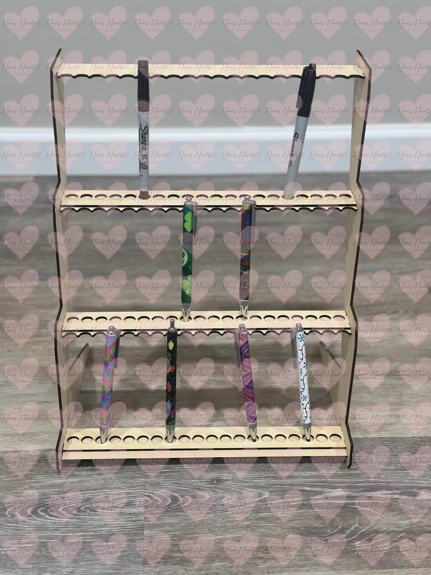 Wooden Pen Display Stand β Multiple Tier Options