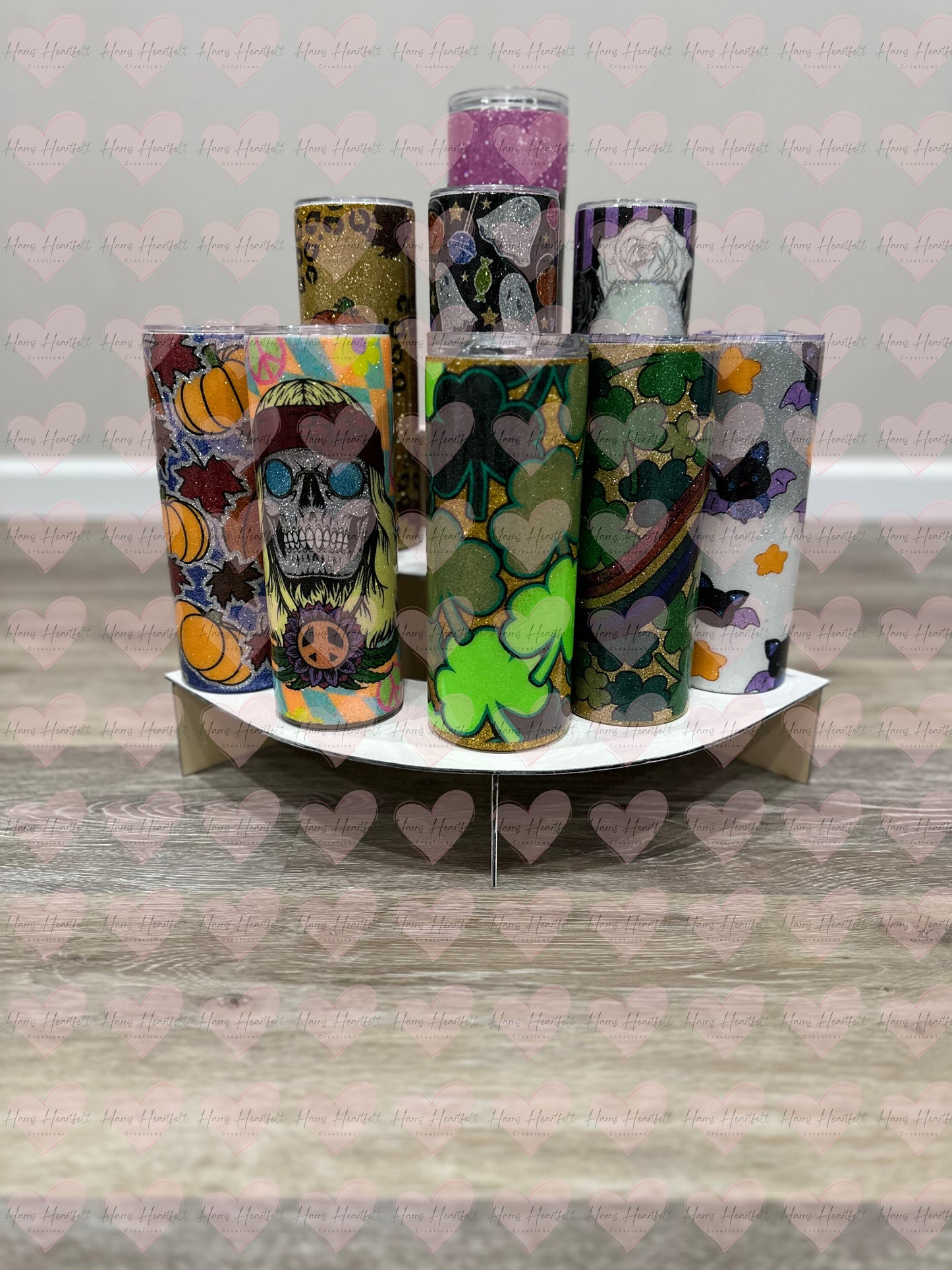 Modular 3-Tier Wooden Display Stands