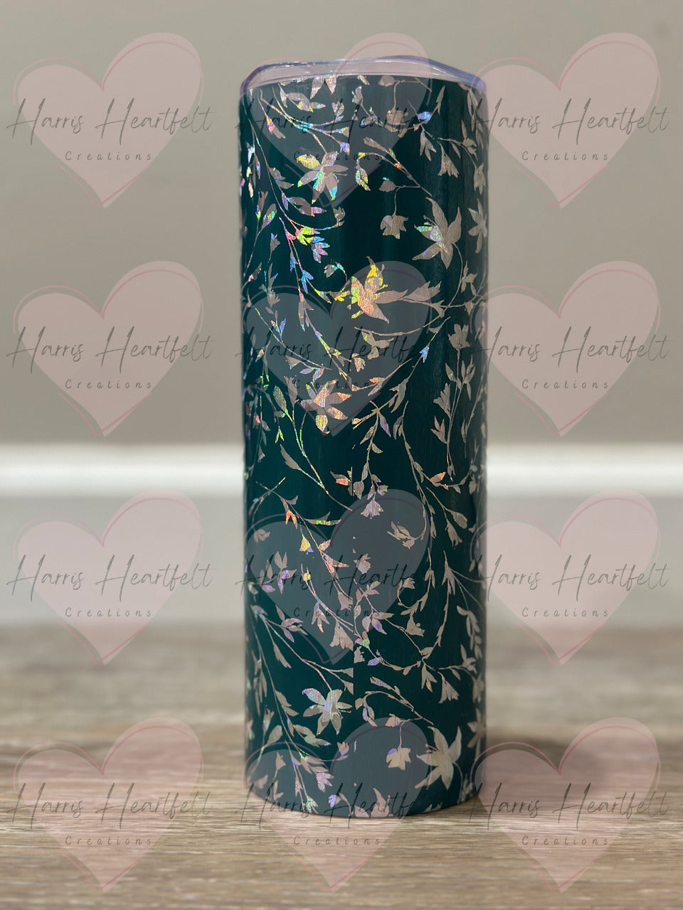 20oz Willow Foiled Teal Stainless Steel Tumbler