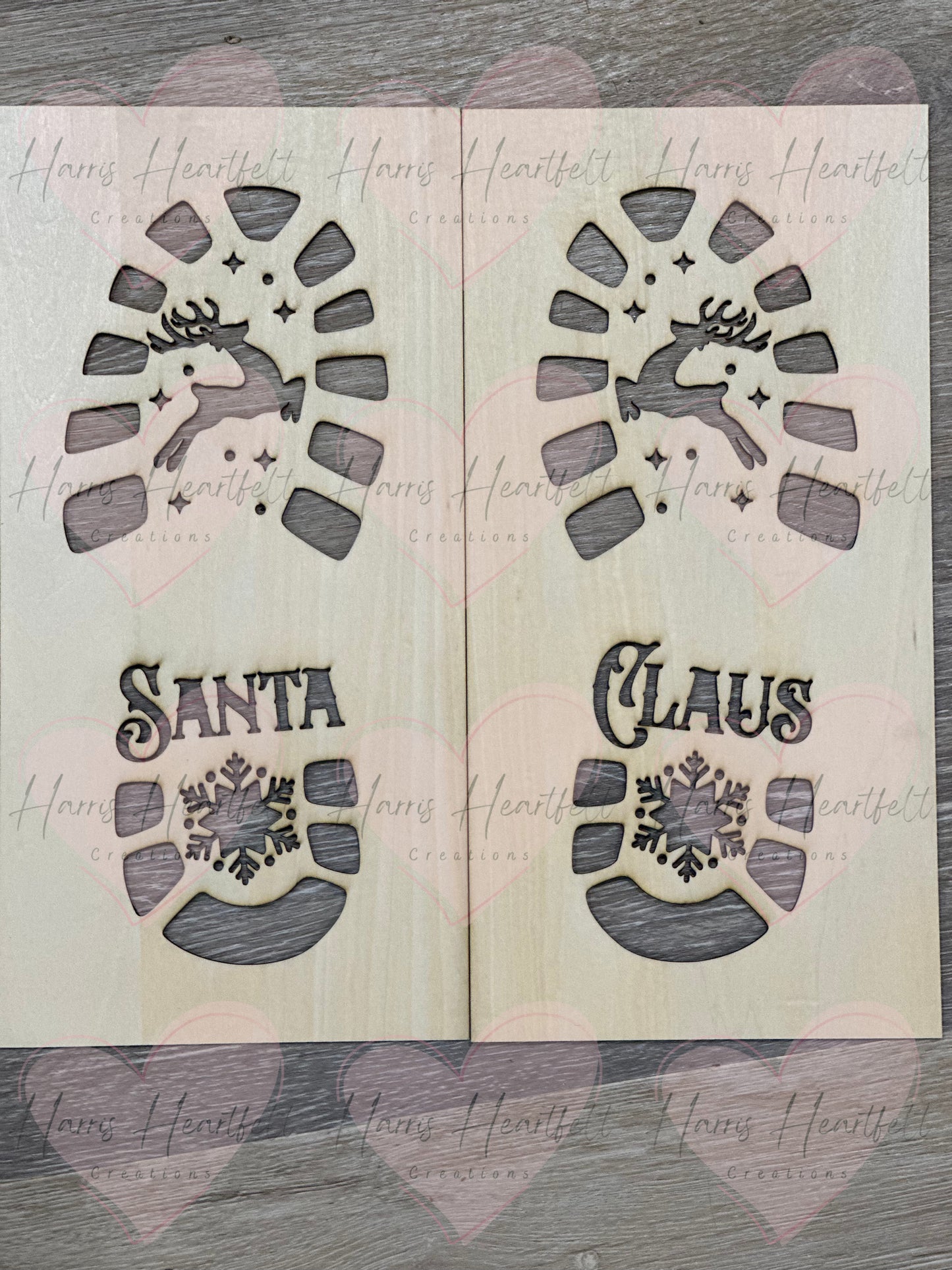 Santa Boot Print Stencil – Create Magical Christmas Memories!