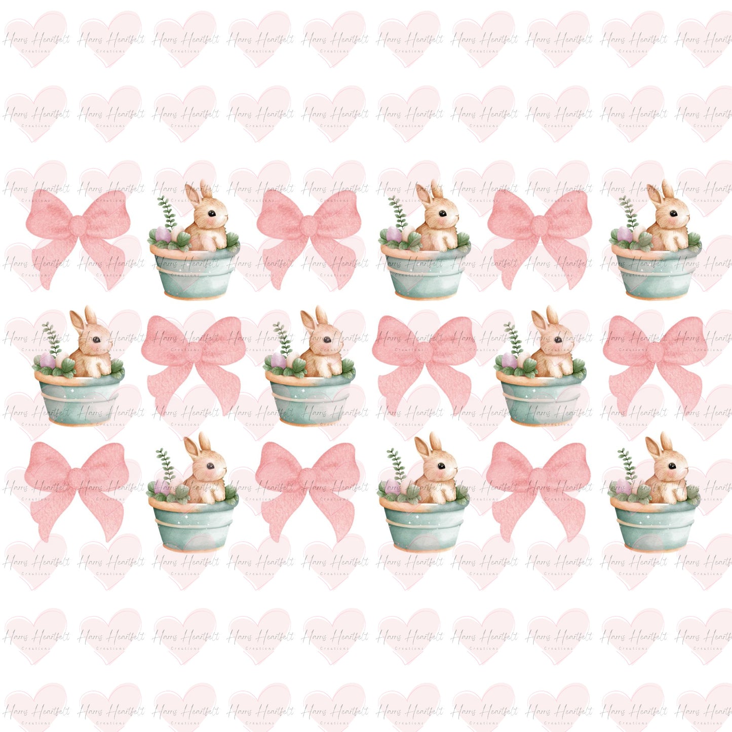 Digital Download - Pink Bows & Bunnies Coquette
