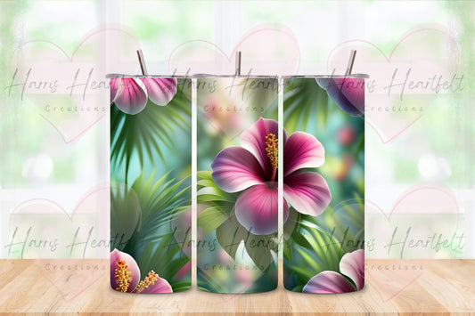 Digital Download - Pink Hibiscus Flower