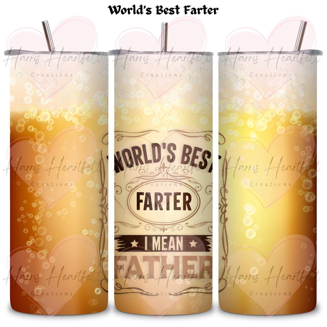 Father's Day Themed 20oz Skinny Tumbler