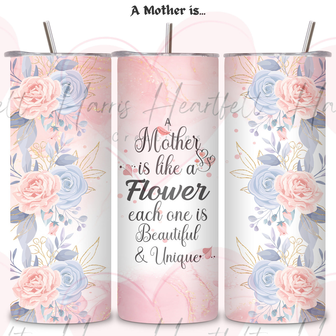 Mother's Day Themed 20oz Skinny Tumbler