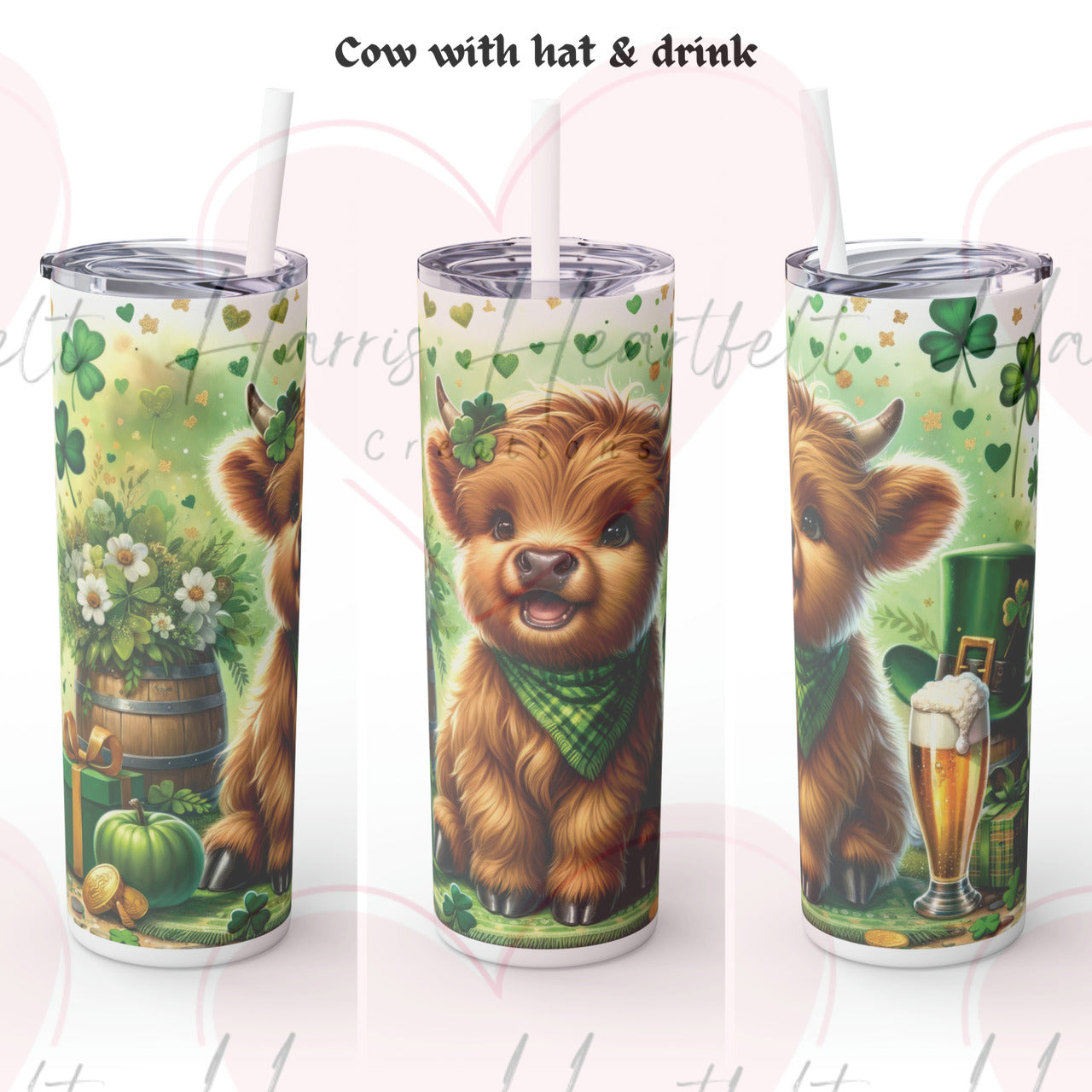 St. Patrick's Day Themed 20oz Skinny Tumbler