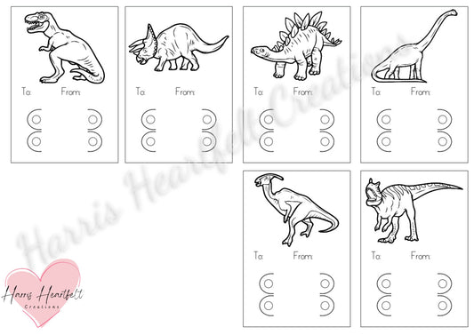 Valentine's Day Cards with crayons