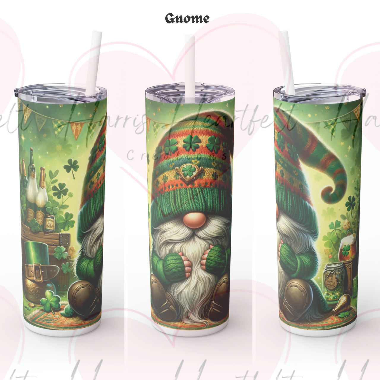 St. Patrick's Day Themed 20oz Skinny Tumbler