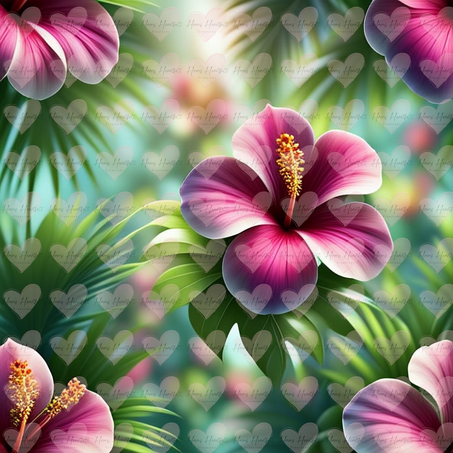 Digital Download - Pink Hibiscus Flower