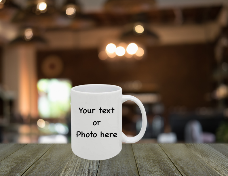 Ceramic White Coffee Mug - Personalize