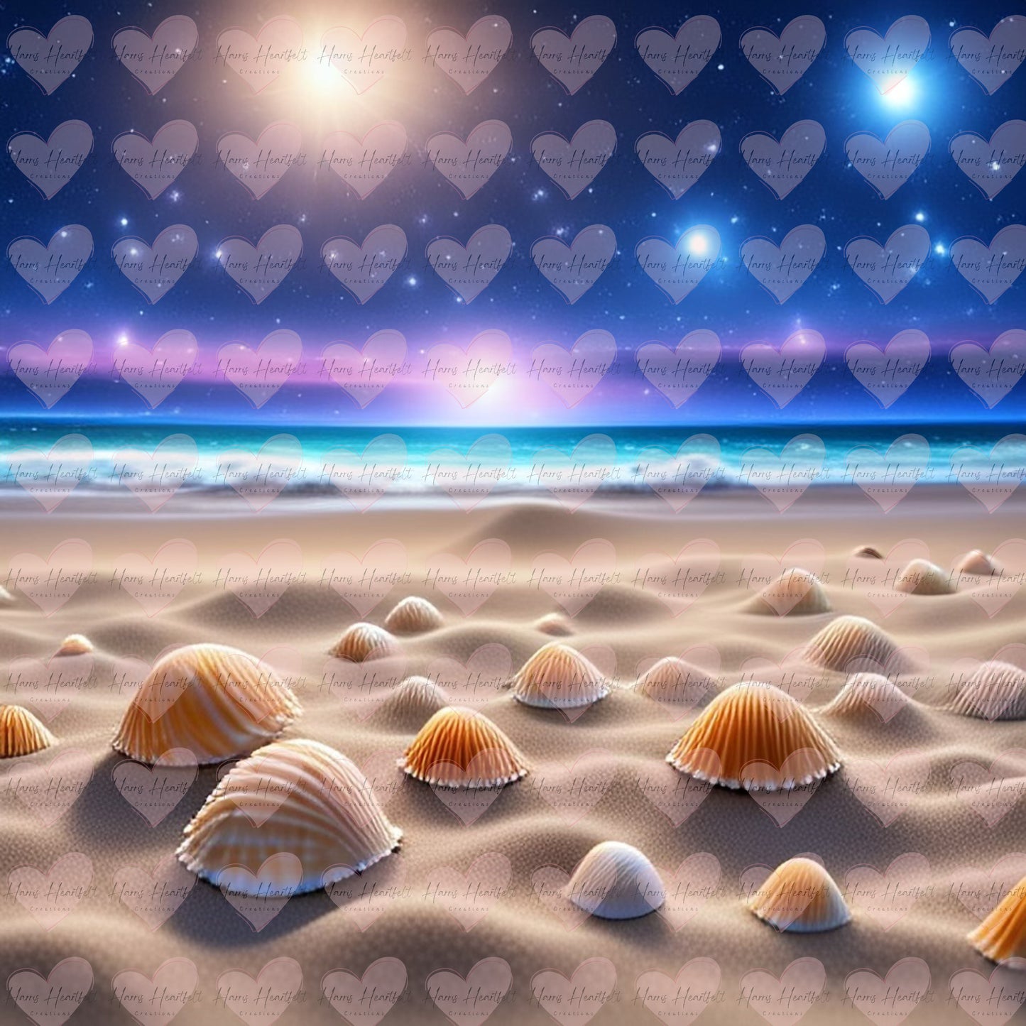Digital Download - Night time at the Beach