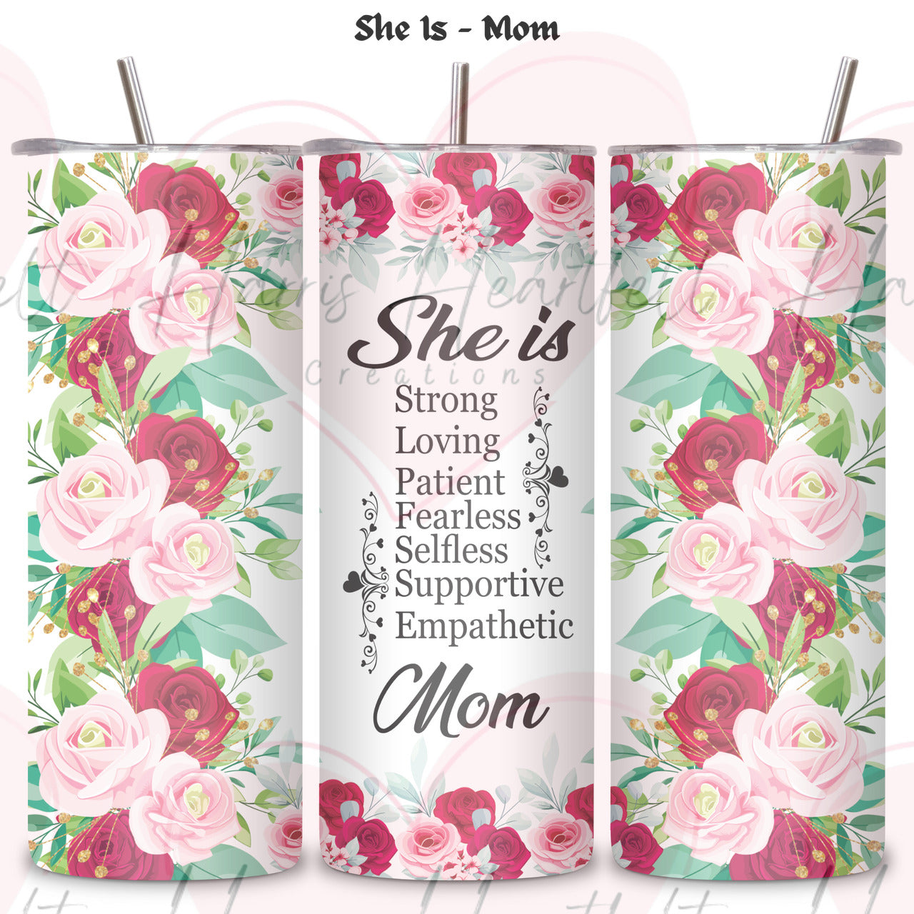 Mother's Day Themed 20oz Skinny Tumbler