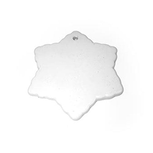 ceramic snowflake ornament