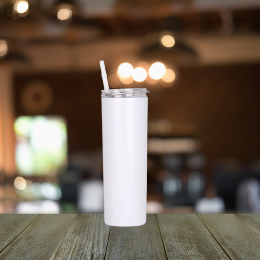 20oz skinny tumbler mockup