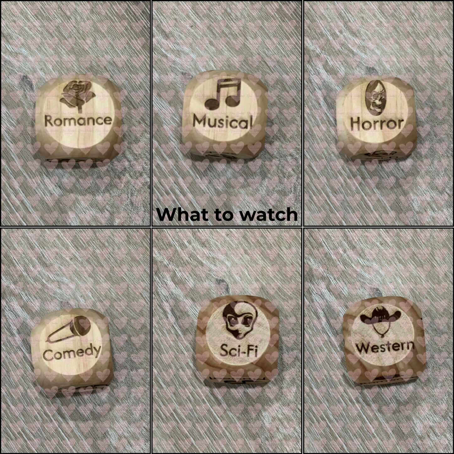 Decision Dice – Fun 6-Sided Wooden Dice to Help You Decide