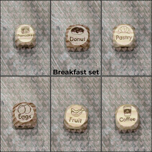 Decision Dice – Fun 6-Sided Wooden Dice to Help You Decide