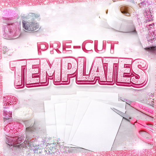 Pre-cut templates for Creating Tumblers