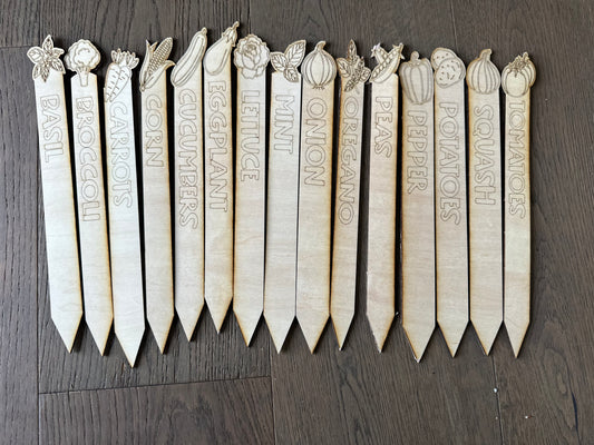 Garden Stakes – Personalized Plant Markers – 15 Designs Available 🌿