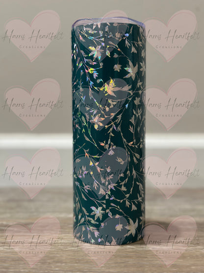20oz Willow Foiled Teal Stainless Steel Tumbler