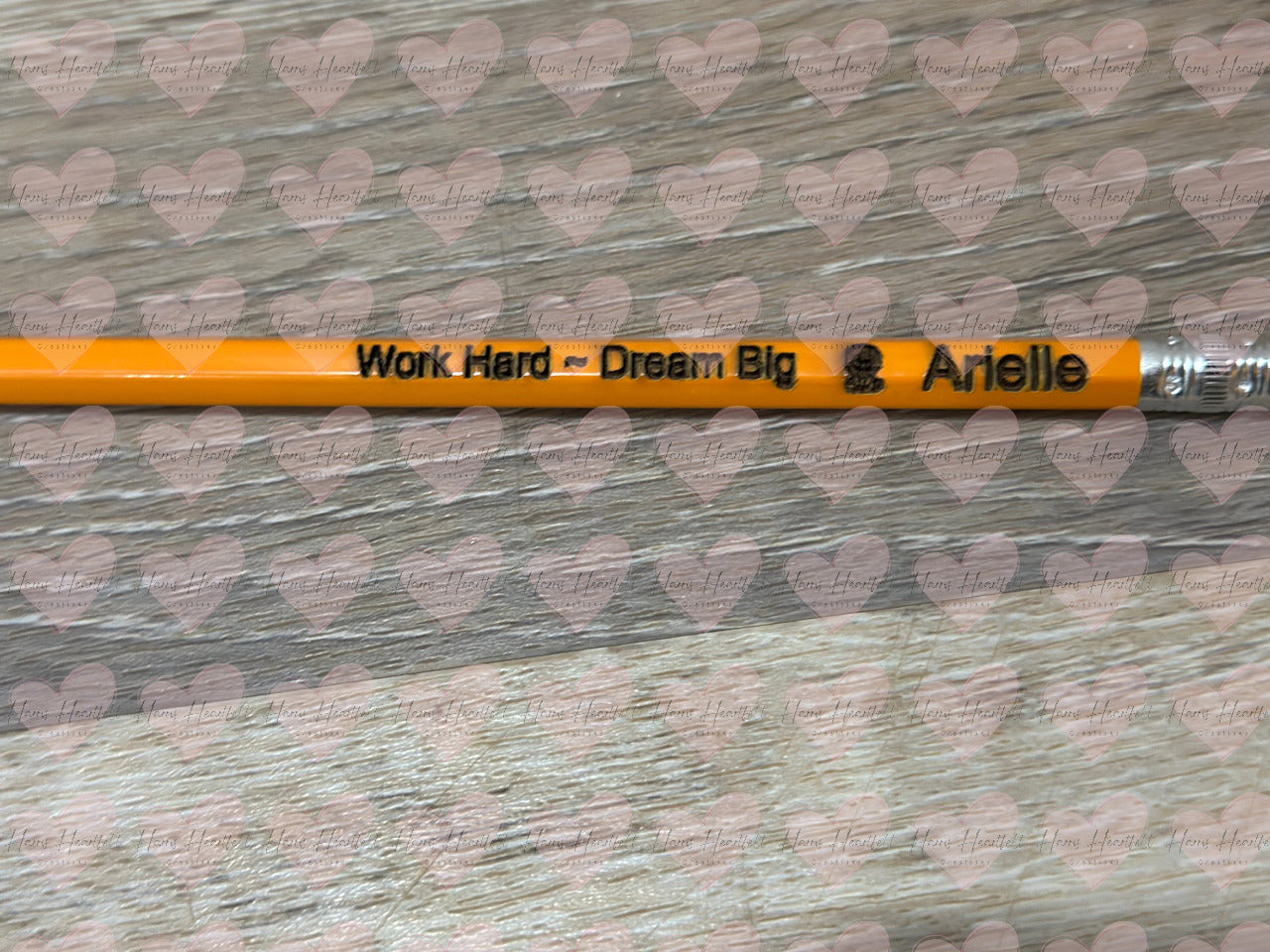 Engraved Personalized Pencils – Standard Yellow #2 – Multiple Phrases with Custom Name