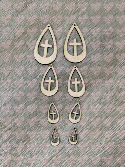 Unfinished Wooden Earring Blanks – DIY Craft Supply